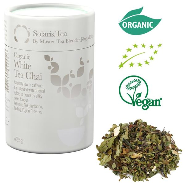 thé solaris bio white chai Ceiba-institut certifié bio et vegan