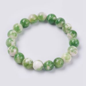 bracelet jade pierres naturelles verte et blanche 8mm ceiba-institut