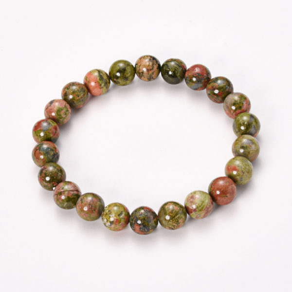 bracelet unakite 8mm ceiba institut