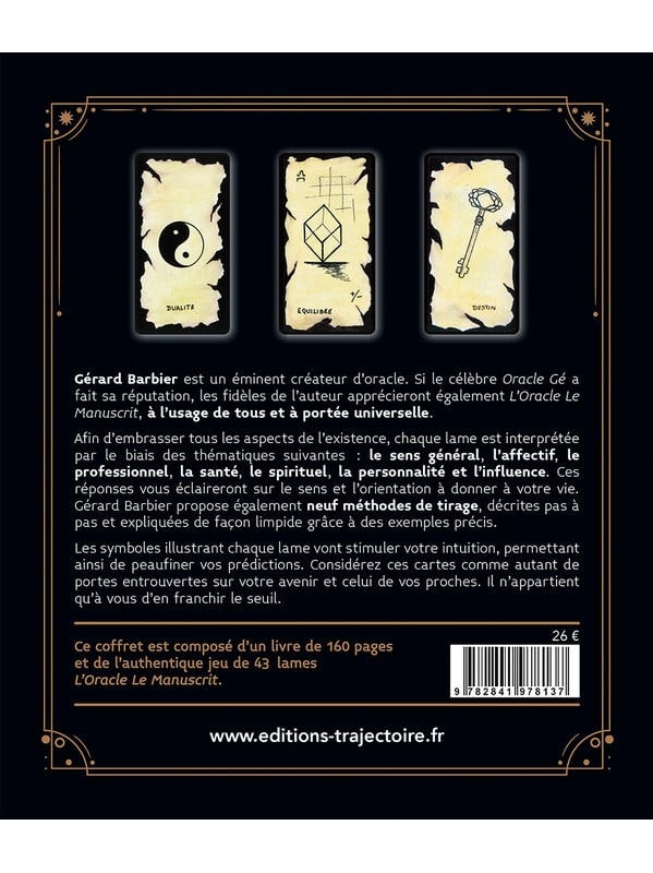 Le coffret de l'Oracle Gé - Livre + jeu - Barbier, Gérard