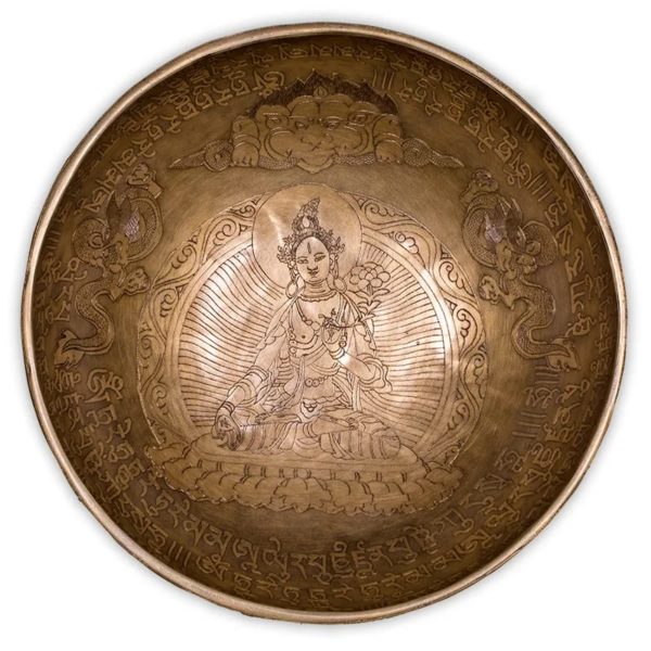 Bol Tibétain Tara blanche purification méditation sonothérapie bain de gongs